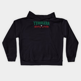 Tequilera - Mezcal - red and green Kids Hoodie